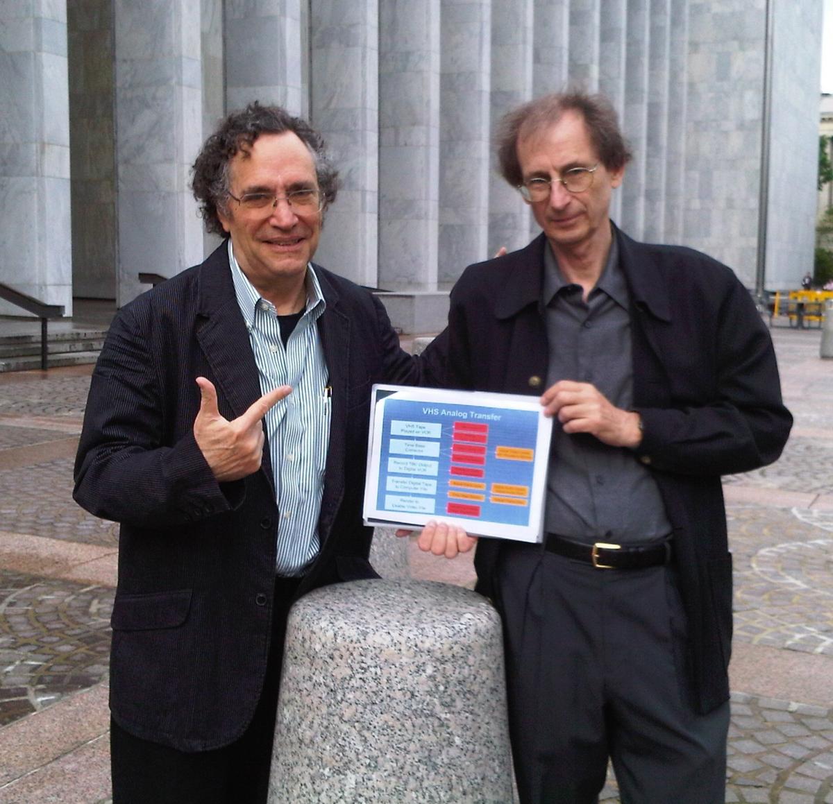 Gordon Quinn and Jim Morrisette of Kartemquin Films at the Library of Congress in May 2009