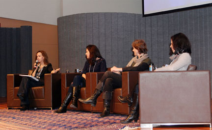 Panelists discussing over talk three at 2012 MTM