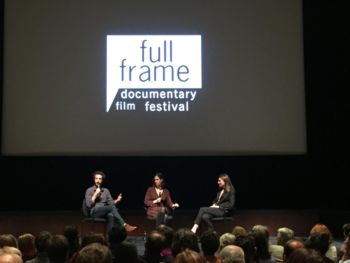 Panel with filmmakers after screening of “Weiner”.